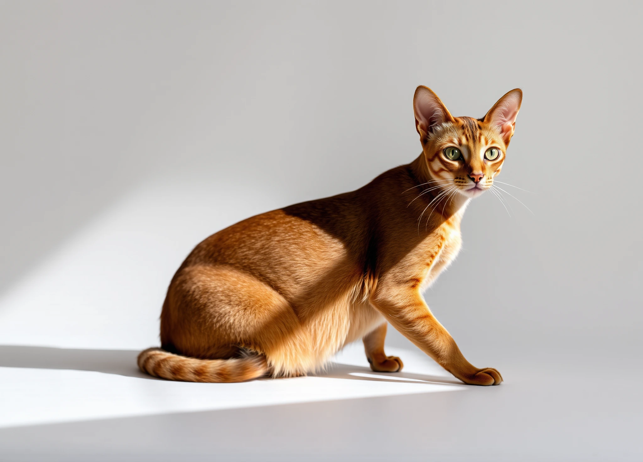 Illustrative Abyssinian cat portrait